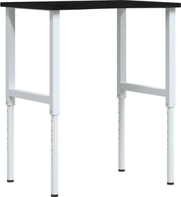 vidaXL sötétbarna tömör tölgyfa munkapad 80 x 60 x (71,5-98) cm