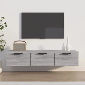 szürke sonoma színű szerelt fa faliszekrény 102 x 30 x 20 cm