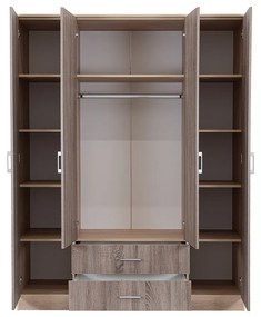 Miami gardróbszekrény 160x205 cm yorki tölgy-sonoma tölgy