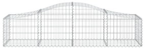 íves horganyzott vas gabion kosár 200x50x40/60 cm