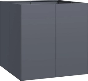 vidaXL antracitszürke acél növénytartó 80x80x80 cm