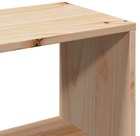 tömör fenyőfa fejtámla tárolóval 100 cm