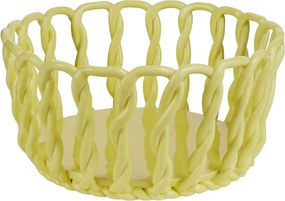 CRAFT kerámia kosár 25cm sárga kerek