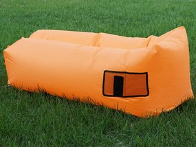 Felfújható babzsák/lazy bag, narancssárga, LEBAG