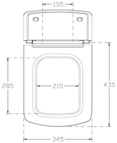 Isvea - SoftClose PURITY WC-ülőke, fehér