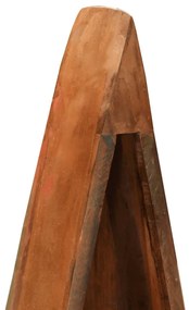 tömör újrahasznosított fa csónakszekrény 39 x 27 x 127 cm