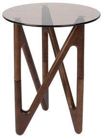 Kerek tárolóasztal üveg asztallappal ø 40 cm Naia – Dutchbone