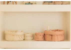 Világos rózsaszín textil gyerek tárolódoboz szett 2 db-os ø 30x20 cm Bambie Vintage Nude – Lorena Canals