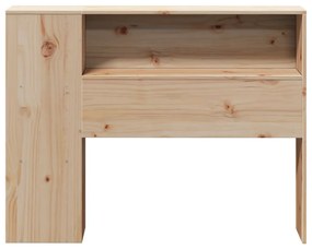 tömör fenyőfa fejtámla tárolóval 90 cm