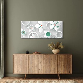 Virágos absztrakció képe (120x50 cm)