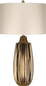 Elstead glamour modern asztali lámpa newham fehér barna elsnewham-tl-l