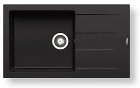 Pyramis 70217801 - Konyhai mosogató ATHLOS 86x50 cm gránit/matt fekete