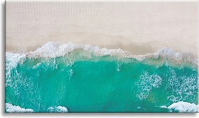 Vászonkép Hullámok Tengerpart Homok Víz 90x60 cm Ideális ajándék