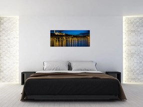 Éjszakai város képe (120x50 cm)