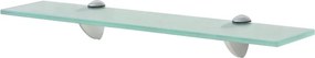 vidaXL Lebegő üvegpolc 50x10 cm 8 mm