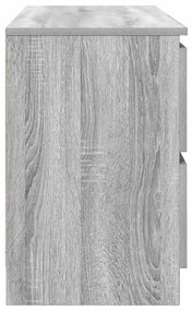 szürke sonoma színű szerelt fa TV-szekrény 100x35x54 cm