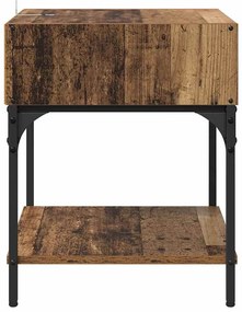 Éjjeli asztal Régi fa 40 x 40 x 50 cm Faanyag