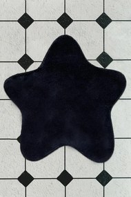 Csillag alakú fürdőszobaszőnyeg, fekete - STARLETTE