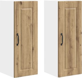vidaXL Konyhaszekrény 2 pcs Artisan tölgy 30 x 31 x 80 cm Faanyag