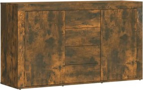 vidaXL füstös tölgy színű szerelt fa tálalószekrény 120 x 36 x 69 cm