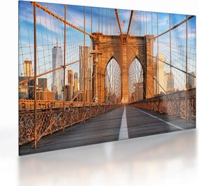 Üveg kép - Brooklyn híd (70x50 cm)