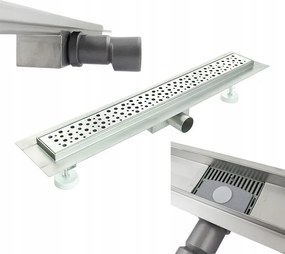 Tropfen Lineáris lefolyó szifonnal 100cm Rozsdamentes Acél