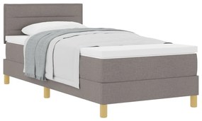 Box Spring Ágy matraccal Topszínű 80x200 cm Szövet