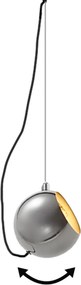 Design hanglamp chroom voor railsysteem 1-fase - Slimline Sara