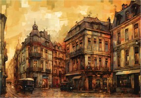 Fotótapéta Város Építészet Bruk 368x254 Perspektíva Utca Ég +ragasztó