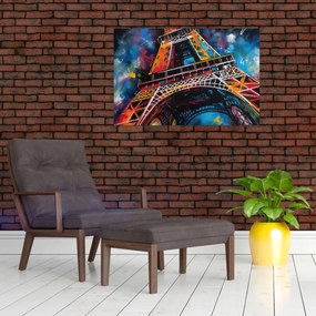 Kép - Az Eiffel-torony festménye II. (90x60 cm)