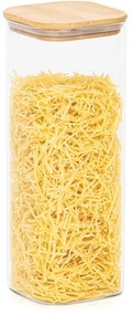 4Home Üveg élelmiszer tároló fedéllel Bamboo, 2000 ml