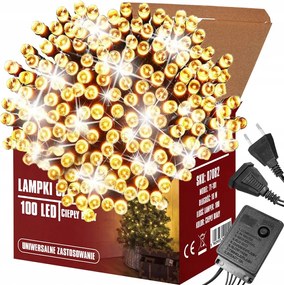 Karácsonyi Fényfüzér Karácsonyfadísz 100 Led 10 M