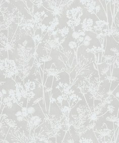 Szürke vinil tapéta mezei növények motívummal a flizelinen