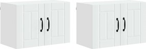 vidaXL Konyhaszekrény 2 pcs Fehér 60 x 31 x 40 cm Faanyag