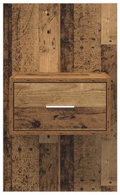 Ágyat tartó szekrény 2 pcs Régi fa 48.5 x 32.5 x 80 cm Faanyag