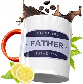 Narancssárga Bögre Apák Napjára Ajándék fényképes nyomtatással