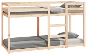 tömör fenyőfa emeletes ágy 75x190 cm