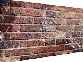 10 Darab Öntapadós 3D Téglahatású Dekor Falmatrica, Tapéta Klasszikus Tégla mintával 77x77x0,6 Cm
