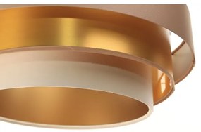 TRINITI lógcsillár 1xE27/60W/230V bézs/arany