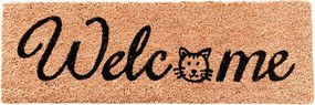 Üdvözlő lábtörlő macskafejjel