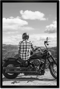 Poszterek keretben 40x60 Harley Davidson Motorkerékpár