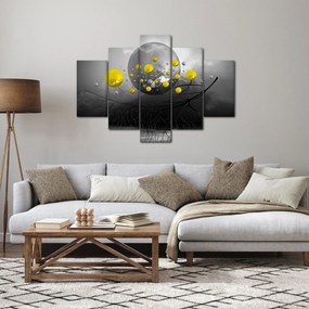 Kép- sárga absztrakt gömbök (150x105 cm)
