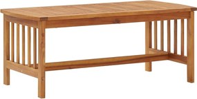 vidaXL tömör akácfa dohányzóasztal 102 x 50 x 43 cm