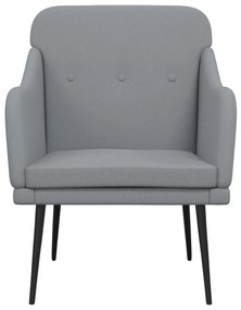Világosszürke szövetfotel 63 x 76 x 80 cm
