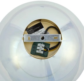 Art Deco mennyezeti lámpa arany színben, szivárványos üveggel - Sandra