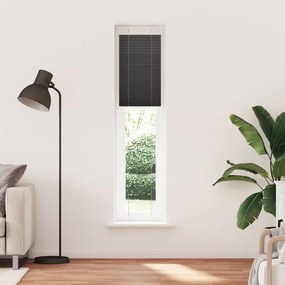 pliszírozott redőny fekete 45x200 cm szövetszélesség 44,4 cm