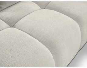 Ággyá alakítható, jobbos, L-alakú kárpitozott sarokkanapé tárolóhellyel ALMADA, bézs