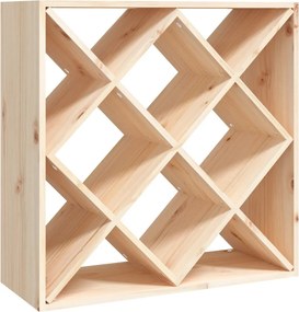 vidaXL tömör fenyőfa borszekrény 62x25x62 cm