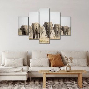 Kép - Elefántcsorda (150x105 cm)