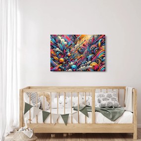 Kép - Színes graffiti (90x60 cm)